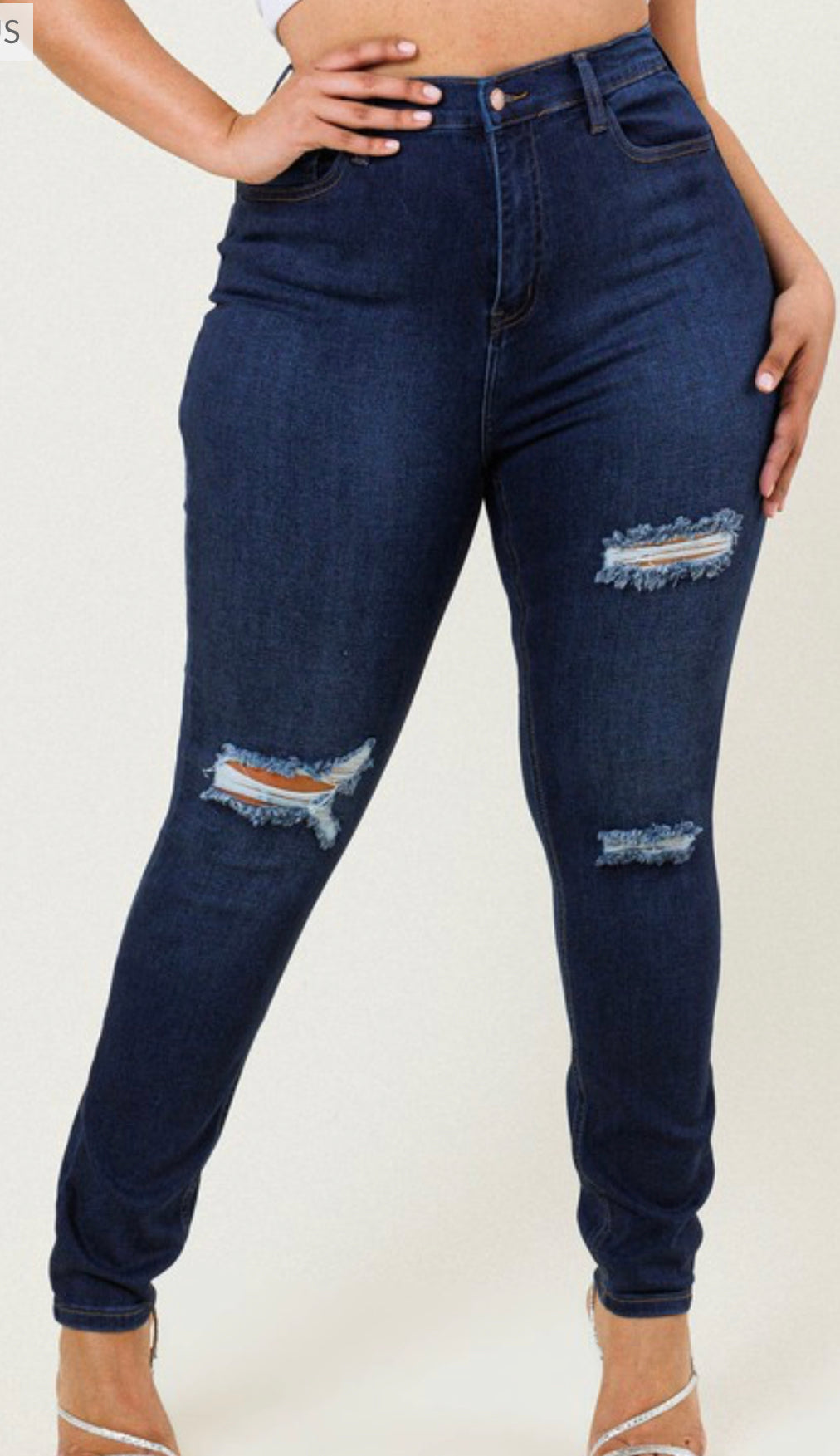 Makin moves distressed skinny jeans